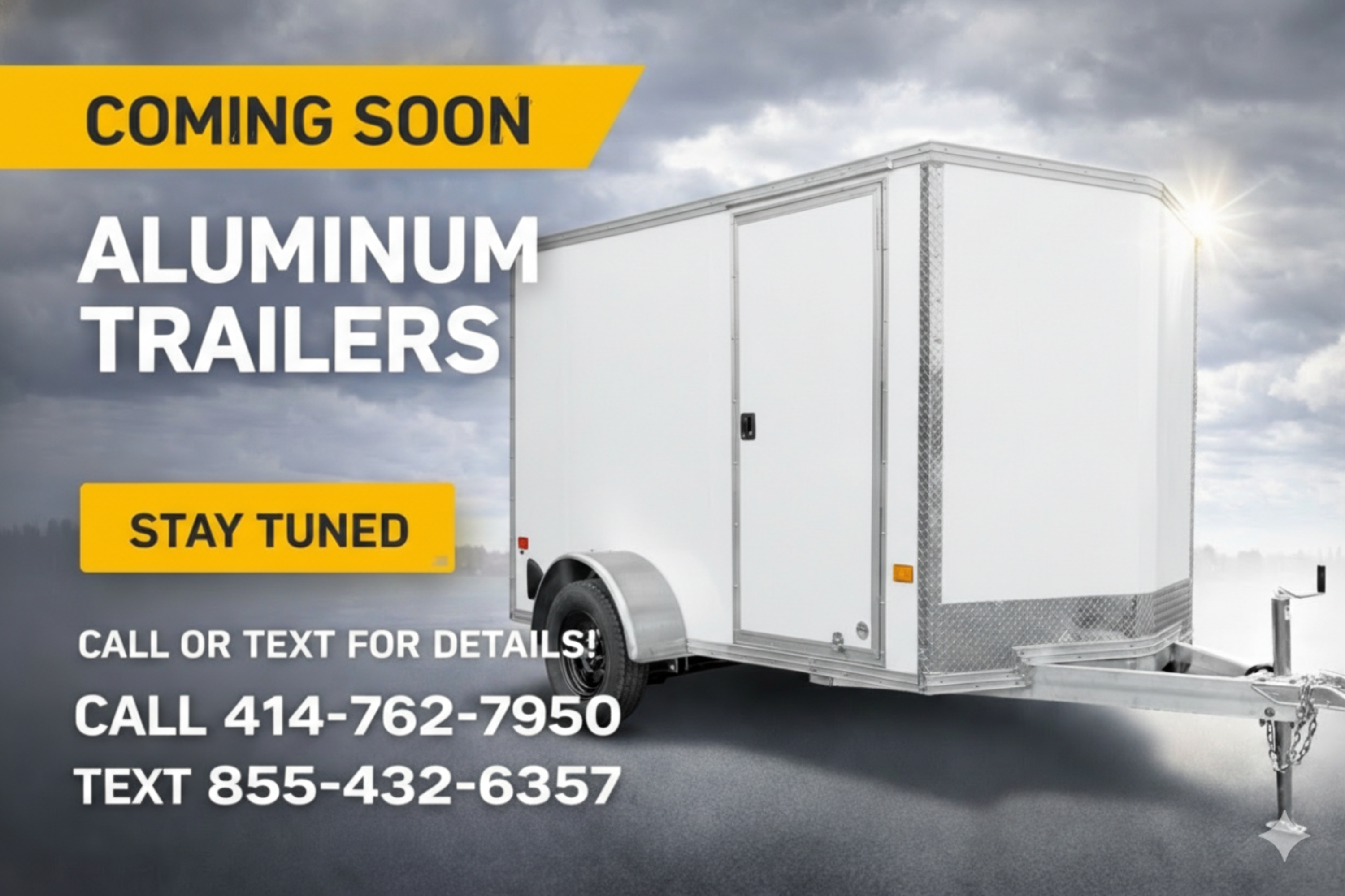 CargoPro Stealth 6 X 12 All Aluminum Single Axle Cargo Trailer with Ramp Door & 6" Extra Height- White